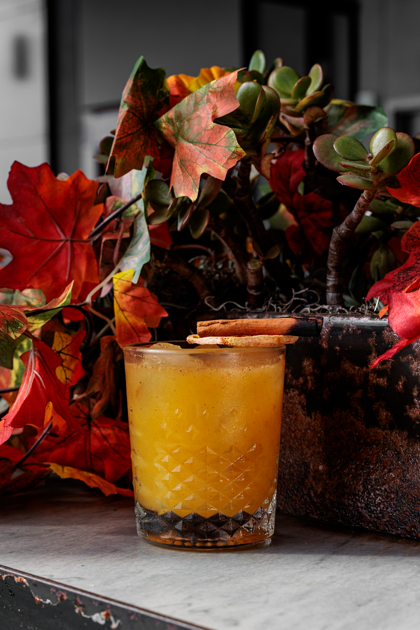 everything nice Mezcal Amaro Montenegro Orange juice honey Ground cinnamon, ginger, nutmeg